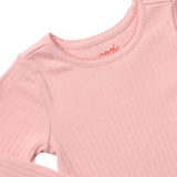 Seesaw Long Sleeve Rib T-Shirt - Pink