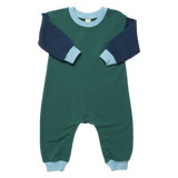Baby Runaround Jumpsuit - Green Color block