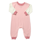 Baby Runaround Jumpsuit - Pink Color block
