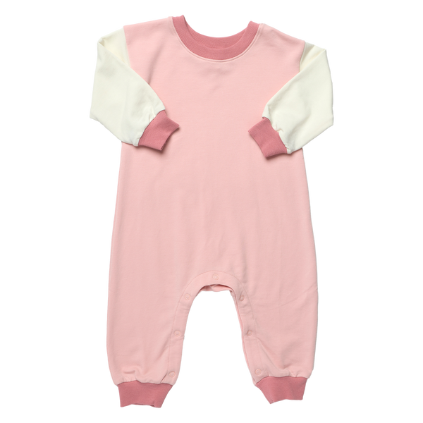 Baby Runaround Jumpsuit - Pink Color block