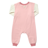 Baby Runaround Jumpsuit - Pink Color block