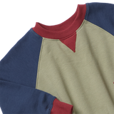 Puzzle Sweatshirt - Green Color Block