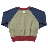 Puzzle Sweatshirt - Green Color Block