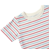 Adventure T-Shirt - Red and Blue Mini Stripe