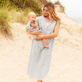 Womens Cooper Coverup - Blue Stripe