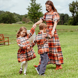 Girls Mae Dress - Hayride Plaid