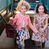 Girls Fatima Dress - Watercolor Meadow