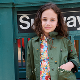Girls Leona Barn Jacket - Four Leaf Clover