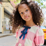 Girls Hermione Dress - Pink Checks