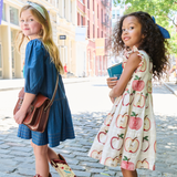 Girls Cordelia Dress - Quilted Apples