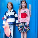 Boys Albert Rugby Shirt - Navy White