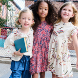Girls Jennifer Dress - Paisley Vines