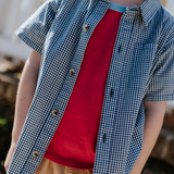 Boys Jack Shirt - Red Gingham