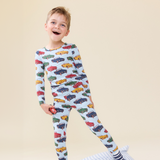 Kids Bamboo PJ Set - Vintage Cars