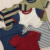 Adventure Ringer T-Shirt - White Navy