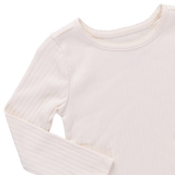 Seesaw Long Sleeve Rib T-shirt - Cream