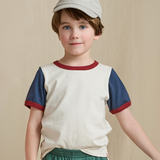 Adventure Ringer T-Shirt - White Navy