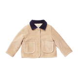 Baby Boys Jace Plush Jacket - Khaki
