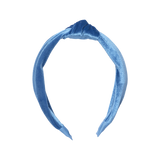 Velour Holly Headband - Bright Blue