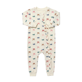 Baby Zip Ruffle Romper - Tiny Bows