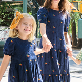 Girls Eliza Dress - Eyelet Embroidery