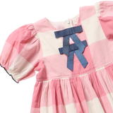 Baby Girls Hermione Dress Set- Pink Checks