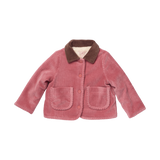 Baby Girls Jace Plush Jacket - Pink