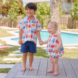 Baby Riley Jumper - Lobsters and Crabs