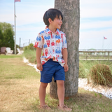 Boys Jack Shirt - Lobsters and Crabs