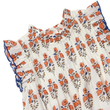 Girls Jaipur Dress - Orange Strawflower
