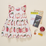 Girls Cordelia Dress - Quilted Apples