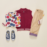 Boys Jack Shirt - Blue Delicious Apples
