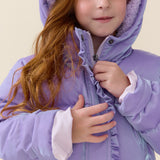 Girls Ruffle Pete Puffer - Lavender