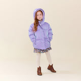 Girls Ruffle Pete Puffer - Lavender