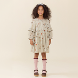 Girls Magnolia Dress - Space Rocket