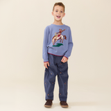 Boys Jackson Pant - Navy Horse Embroidery