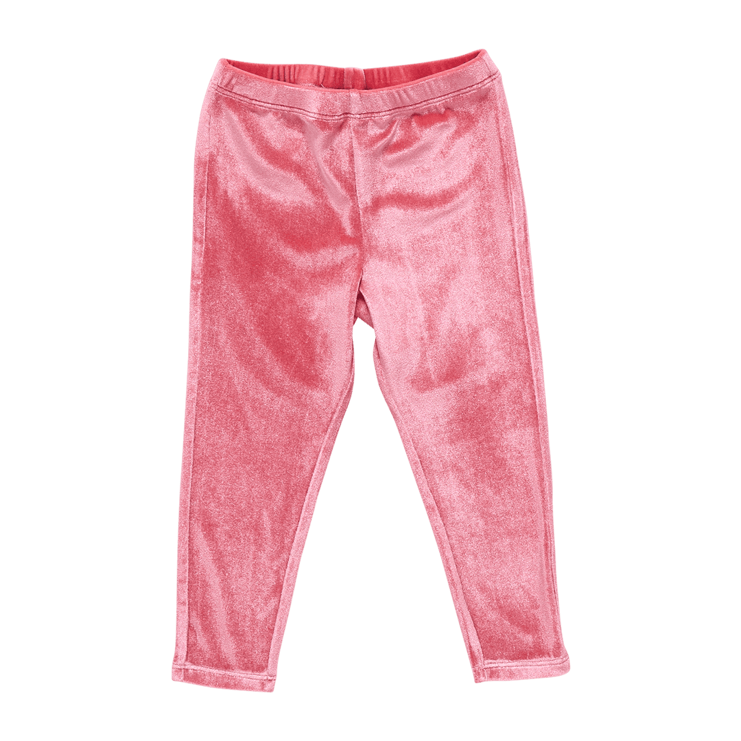 Girls Velour Legging - Desert Rose | Pink Chicken
