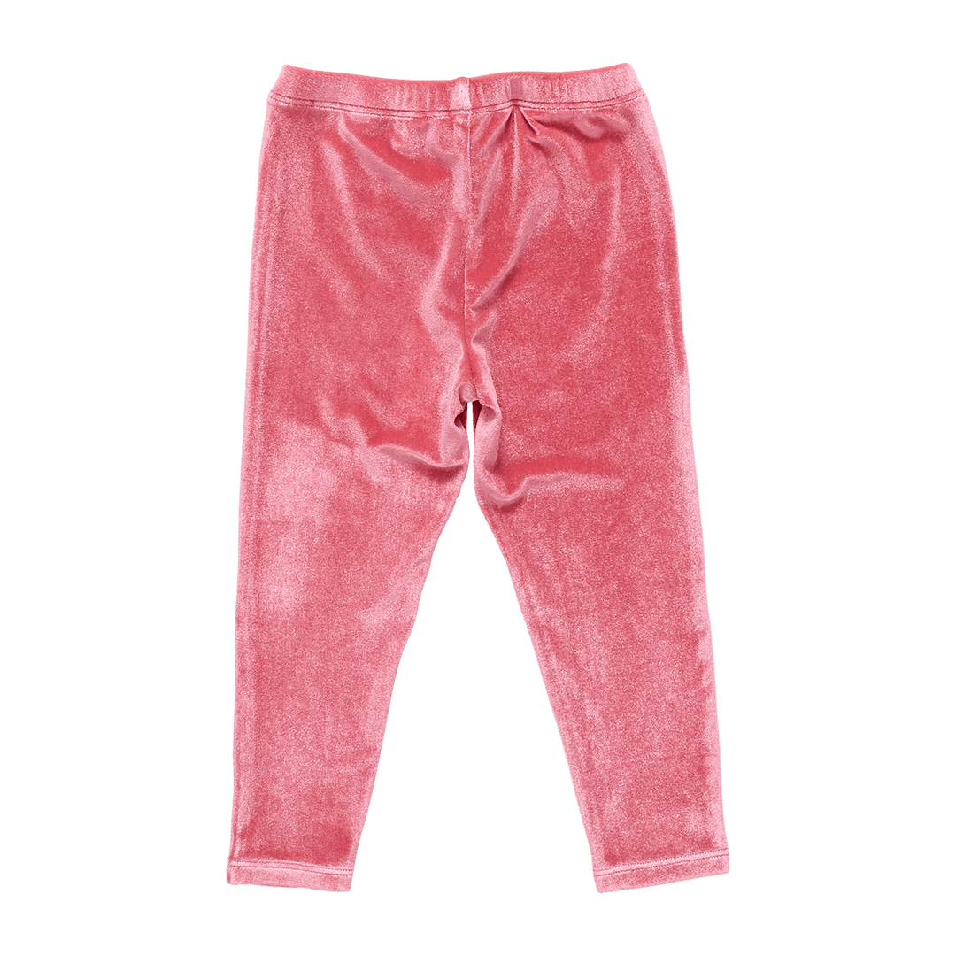 Girls Velour Legging - Desert Rose | Pink Chicken