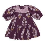Girls Fiona Dress - Plum Buttercup Floral | Pink Chicken