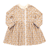 Girls Autumn Dress - Gold Climbing Floral | Pink Chicken