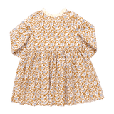 Girls Autumn Dress - Gold Climbing Floral | Pink Chicken