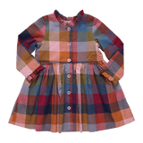 Girls Autumn Dress - Harvest Check | Pink Chicken