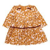 Girls Lennon Dress - Harvest Botanical | Pink Chicken