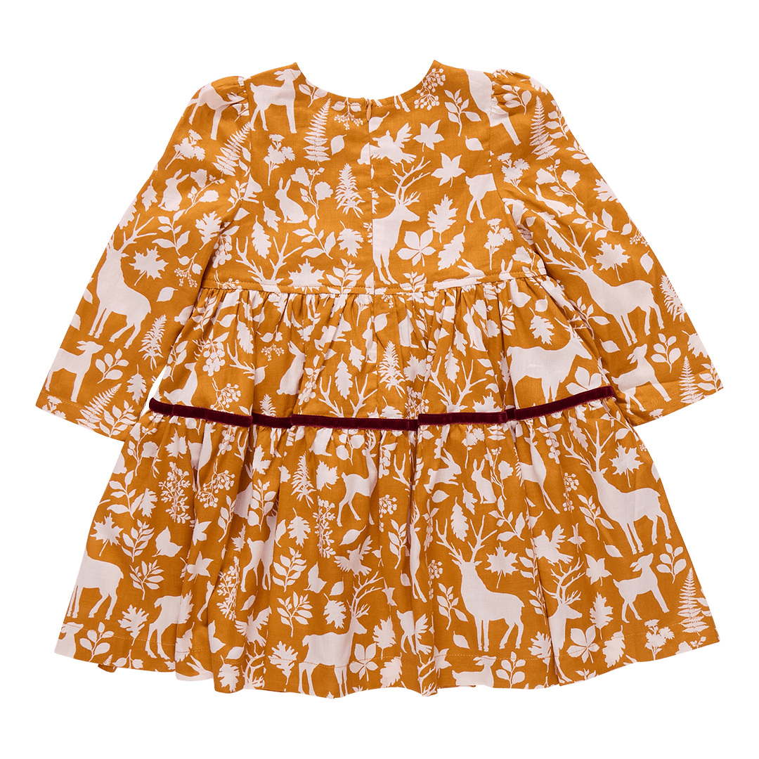 Girls Lennon Dress - Harvest Botanical | Pink Chicken