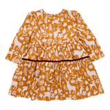 Girls Lennon Dress - Harvest Botanical | Pink Chicken