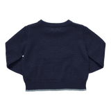 Boys Oliver Sweater - Navy Mallard | Pink Chicken