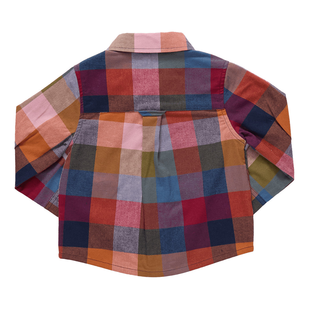 Boys Jack Shirt - Harvest Check | Pink Chicken