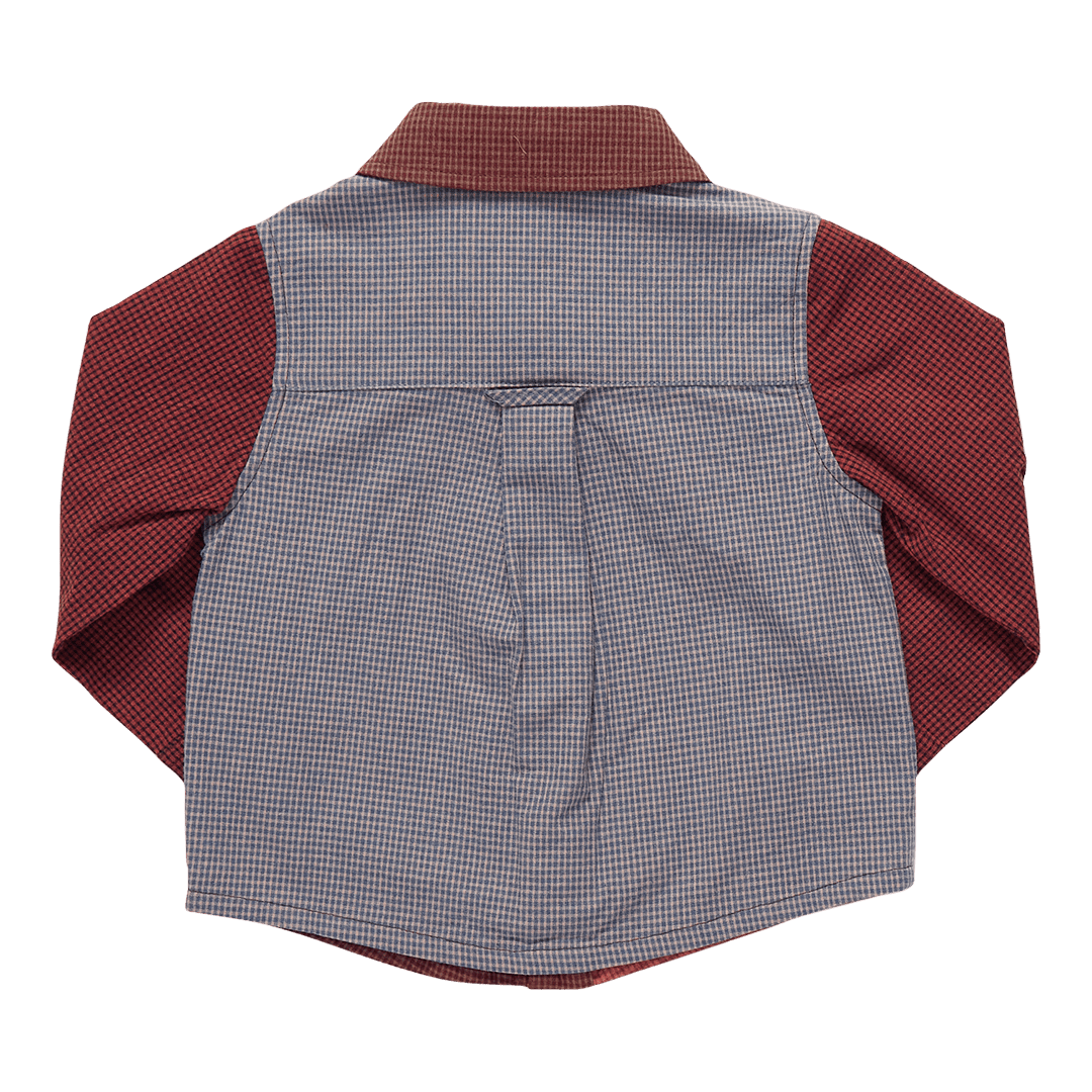 Boys Jack Shirt - Mixed Checks | Pink Chicken