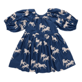 Girls Katya Dress - Wild Horses | Pink Chicken