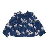 Girls Stevie Top - Wild Horses | Pink Chicken